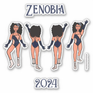 Gepersonaliseerde Majorette / Danser Stickers Indi