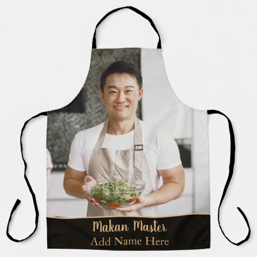 Gepersonaliseerde Makan Master All-Over Print Scho Schort (Voorkant)