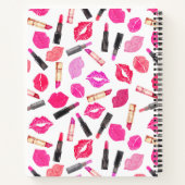 Gepersonaliseerde make-up artiest Waterverf make-u Notitieboek (Achterkant)