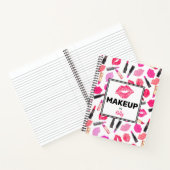 Gepersonaliseerde make-up artiest Waterverf make-u Notitieboek (Binnen)