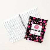 Gepersonaliseerde make-up artiest Waterverf make-u Notitieboek (Binnen)