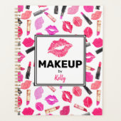 Gepersonaliseerde make-up artiest Waterverf make-u Planner (Voorkant)