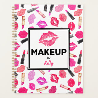 Gepersonaliseerde make-up artiest Waterverf make-u Planner