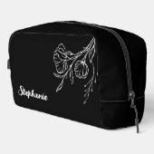 Gepersonaliseerde make-up tas | Aangepaste scriptn (Rechterhoek)