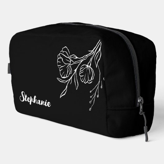 Gepersonaliseerde make-up tas | Aangepaste scriptn (Rechterhoek)