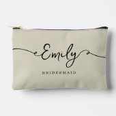 Gepersonaliseerde make-up tas bruidsmeisje geschen (Voorkant)