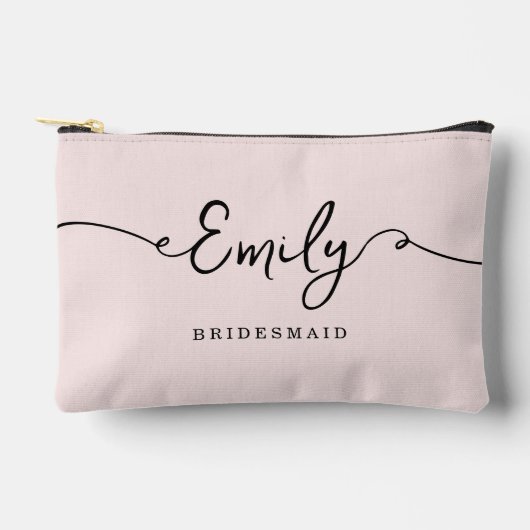 Gepersonaliseerde make-uptas bruidsmeisje cadeaus etui (Voorkant)