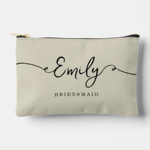 Gepersonaliseerde make-uptas bruidsmeisje cadeaus etui