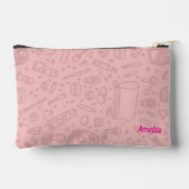 Gepersonaliseerde Make-uptas | Cosmetische tas met (Achterkant)