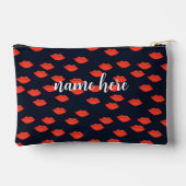 Gepersonaliseerde make-upzak met rode lippen etui (Achterkant)