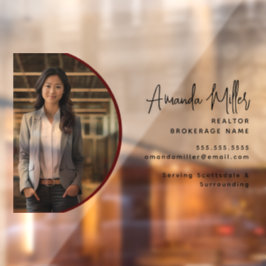 Gepersonaliseerde makelaar makelaar makelaar in on raamsticker