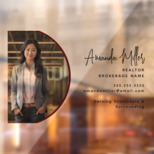 Gepersonaliseerde makelaar makelaar makelaar in on raamsticker