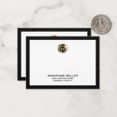 Gepersonaliseerde makelaar Notecard Notitiekaartje (Voorkant / Achterkant in situ)