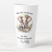 Gepersonaliseerde mam knuffels zijn de beste latte mok (Voorkant)