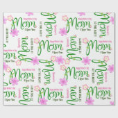 Gepersonaliseerde "mam"-verjaardag of -Moederdag Cadeaupapier (Vlak)