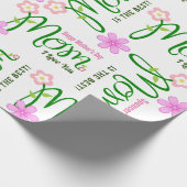 Gepersonaliseerde "mam"-verjaardag of -Moederdag Cadeaupapier (Hoek)