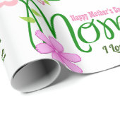 Gepersonaliseerde "mam"-verjaardag of -Moederdag Cadeaupapier (Rol Hoek)