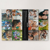 Gepersonaliseerde Mama Definition 12 Fotocollage Legpuzzel (Horizontaal)