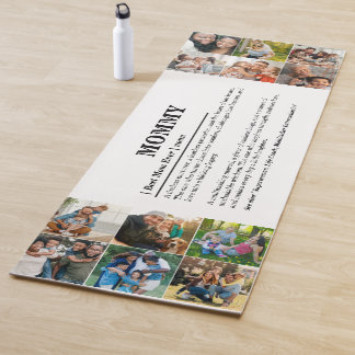 Gepersonaliseerde Mama Definition 12 Fotocollage Yogamat