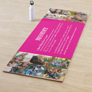 Gepersonaliseerde Mama Definition 12 Fotocollage Yogamat