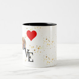 Gepersonaliseerde mama en ik houden van Afbeelding Tweekleurige Koffiemok