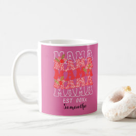 Gepersonaliseerde mama EST belettering moederdag Koffiemok