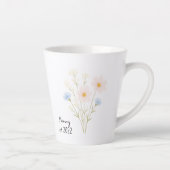 Gepersonaliseerde mama Est. Mok met Pastel Wildflo (Rechts)