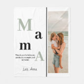 Gepersonaliseerde Mama Fleece Deken (Voorkant)