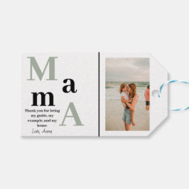 Gepersonaliseerde Mama Foto en Bericht - Gift Labe Cadeaulabel