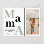 Gepersonaliseerde Mama Foto Moederdag Kaart (Voorkant)