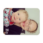 Gepersonaliseerde mama & ik magneet (Horizontaal)