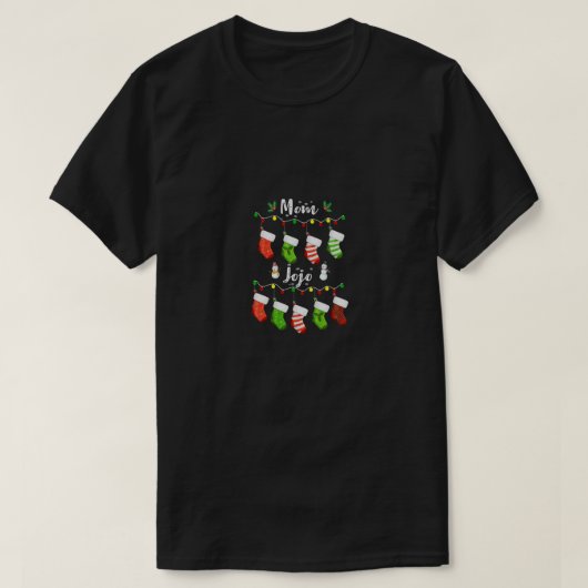 Gepersonaliseerde mama Jojo-kerstcadeautjes - Kers T-shirt (Design voorkant)