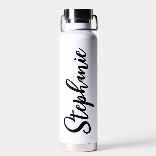 Gepersonaliseerde Mama Leopard Typografie Moeder G Waterfles (Achterkant)