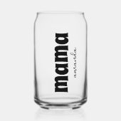 Gepersonaliseerde Mama Mama Naam Blikvorm Glas (Voorkant)