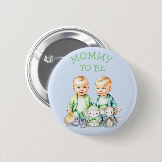 Gepersonaliseerde Mama om Baby shower Button te zi (Voorkant /achterkant)