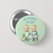 Gepersonaliseerde Mama om Baby shower Button te zi (Voorkant /achterkant)