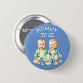 Gepersonaliseerde Mama om Baby shower Button te zi (Voorkant /achterkant)