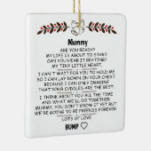 Gepersonaliseerde mama om tegen Baby-kerst te zijn Keramisch Ornament (Rechts)