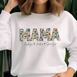 Gepersonaliseerde Mama Retro w / Kinder namen Moed Trui