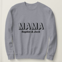 Gepersonaliseerde Mama Sweatshirt met Kind Namen
