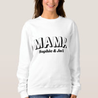 Gepersonaliseerde Mama Sweatshirt met Kind Namen
