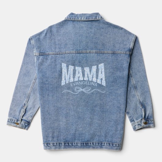 Gepersonaliseerde MAMA Toile Chinoiserie Denim Jacket (Achterkant)