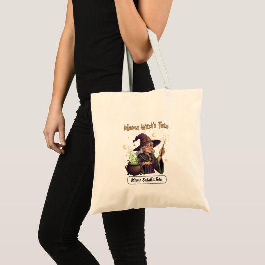 Gepersonaliseerde Mama Witch's Canvas tas - Aangep (Voorkant (product))