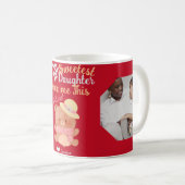 Gepersonaliseerde Mama & Zoetste Dochter Namen Fot Koffiemok (Voorkant rechts)