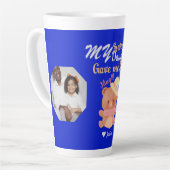 Gepersonaliseerde Mama & Zoetste Dochter Namen Fot Latte Mok (Linkerhoek)