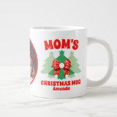 Gepersonaliseerde Mama's Foto Kerst Mok (Rechts)