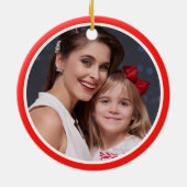 Gepersonaliseerde Mama's Foto Kerstboom Ornament (Achterkant)
