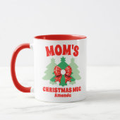 Gepersonaliseerde mama's kerst mok (Links)