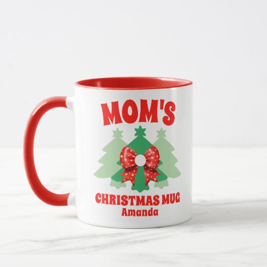 Gepersonaliseerde mama's kerst mok (Links)