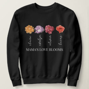 Gepersonaliseerde Mama's Liefde Bloeit Trui